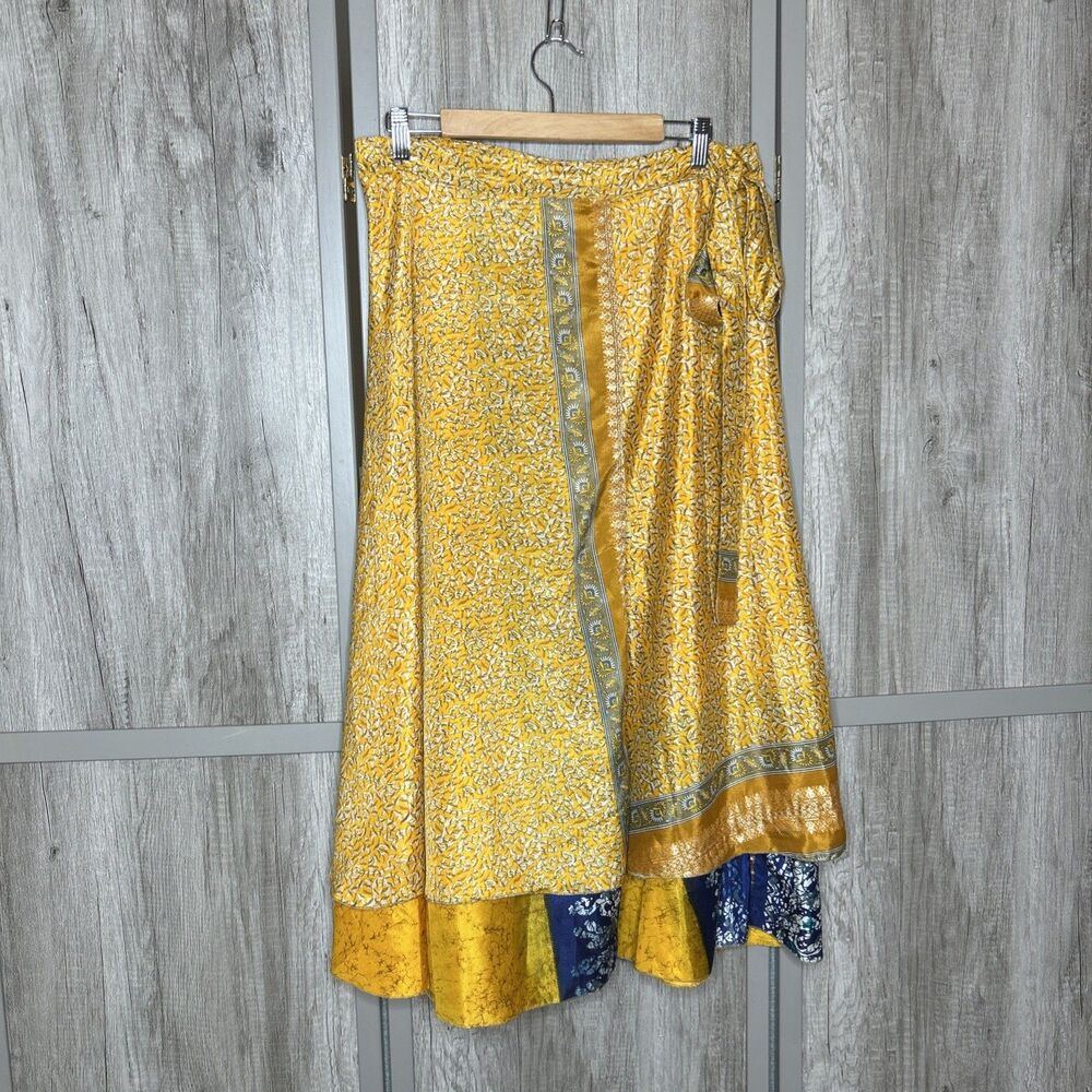 Darn Good Yarn Sari Silk Wrap Skirt